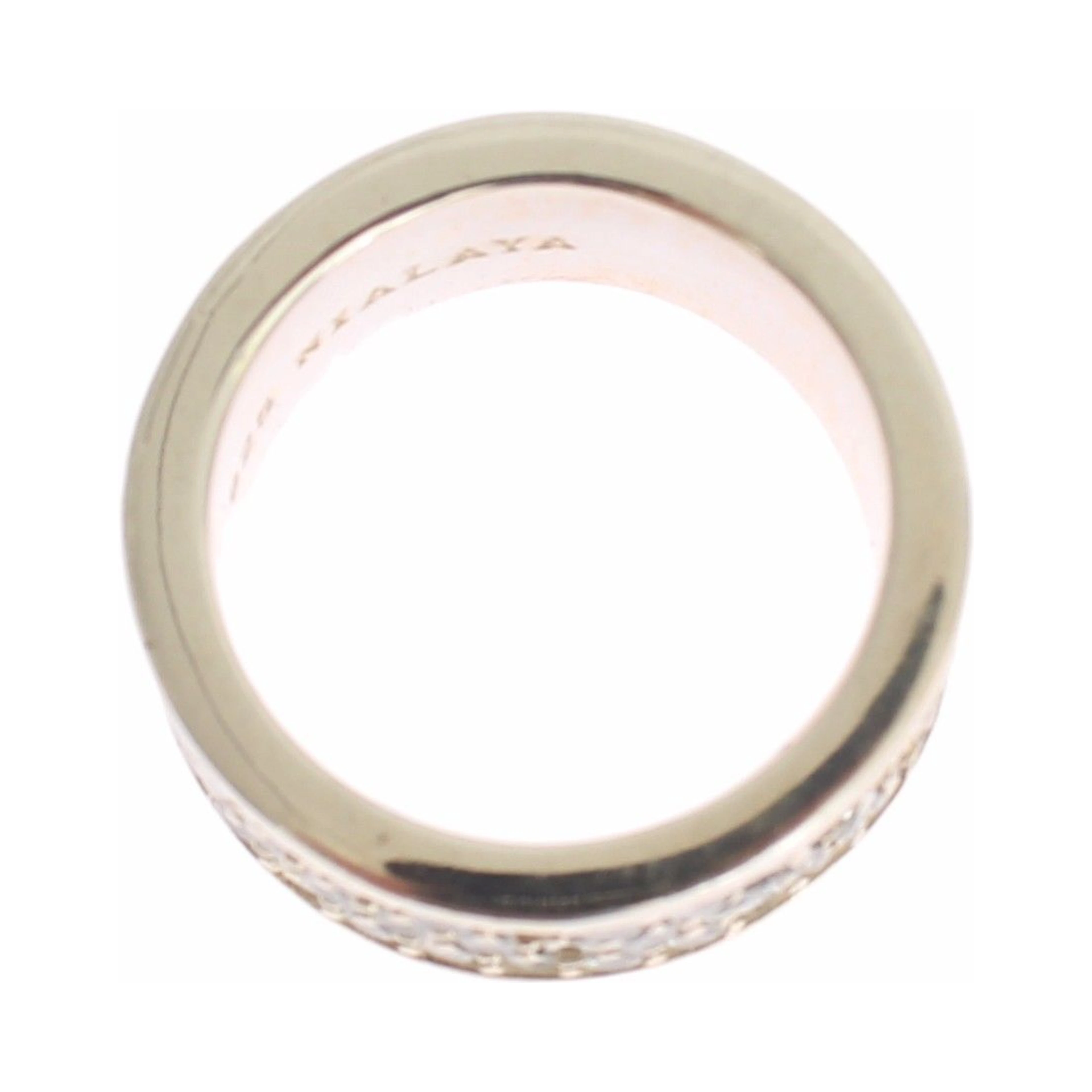 Silver Womens CZ 925 Sterling Ring