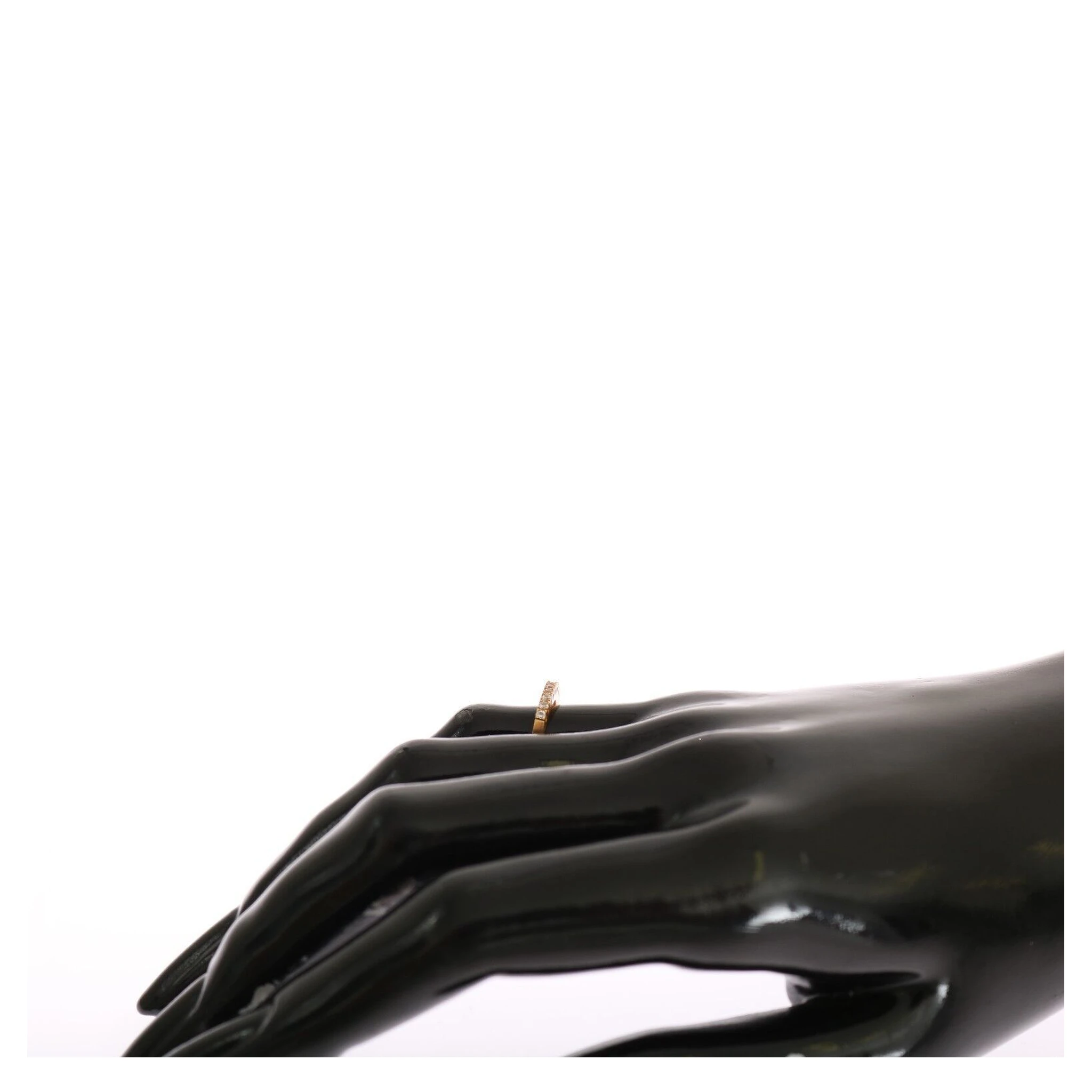 Gold Authentic Womens Clear CZ Gold 925 Silver Ring