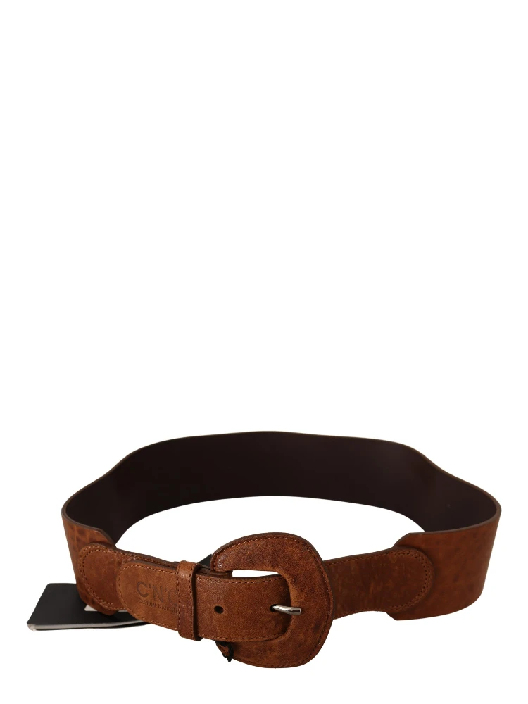 Brown Leather Fashion Waist Buckle Belt alternative