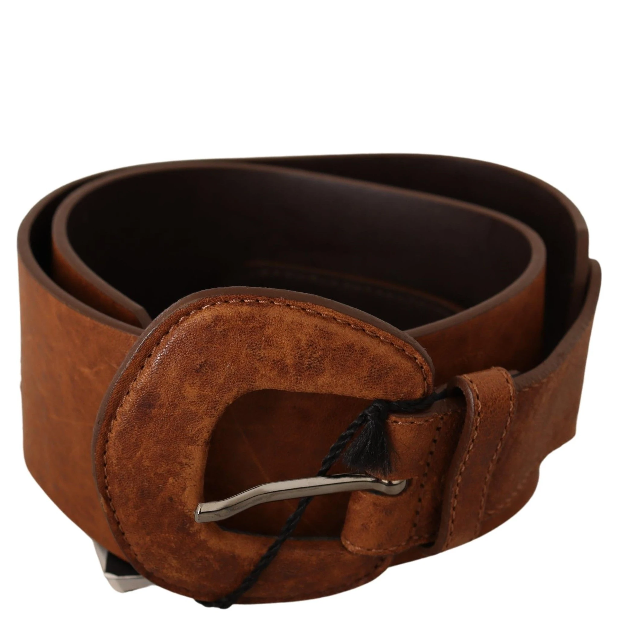 Brown Leather Fashion Waist Buckle Belt