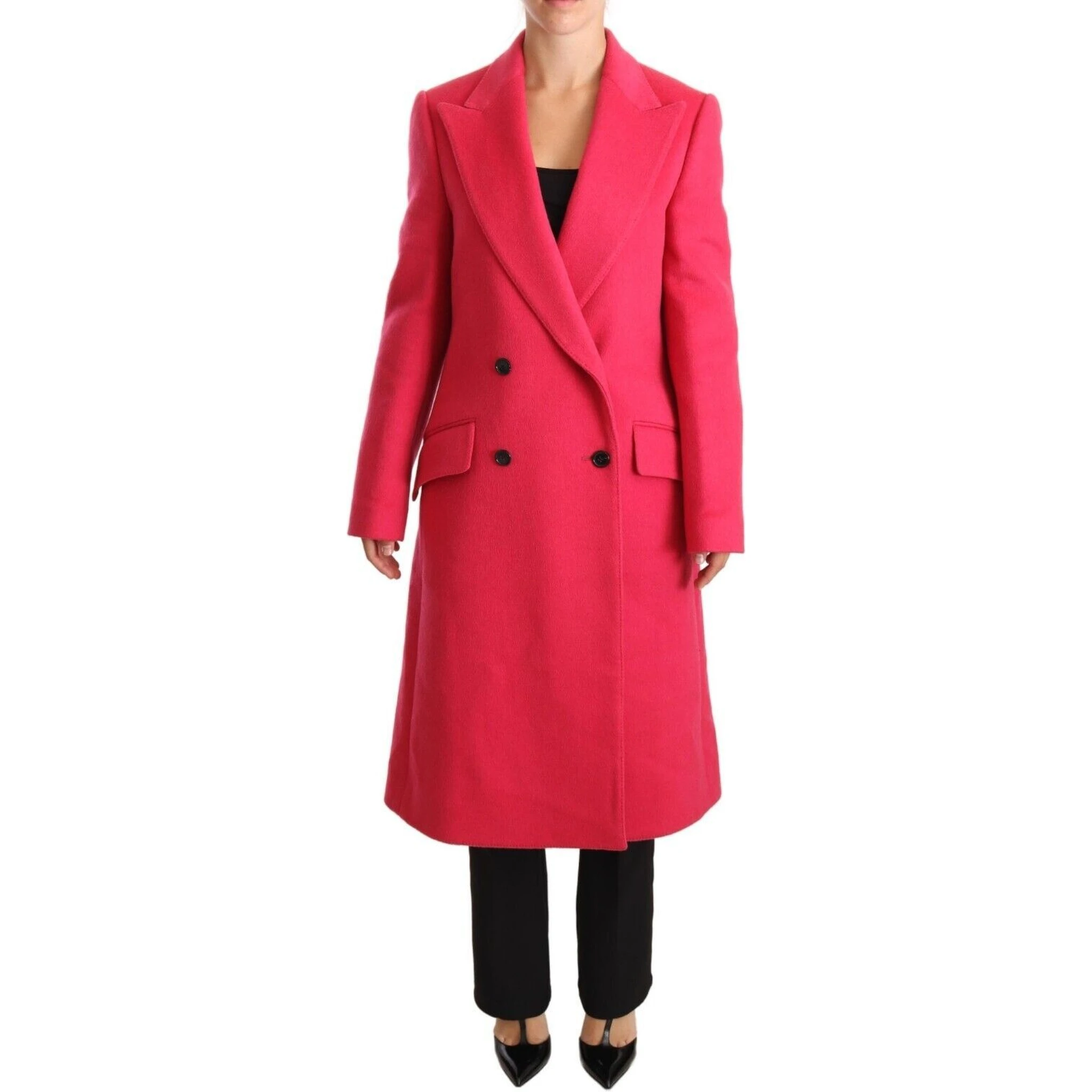 Pink Double Breasted Trenchcoat Jacket