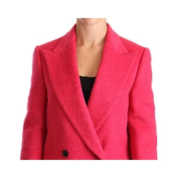 Pink Double Breasted Trenchcoat Jacket
