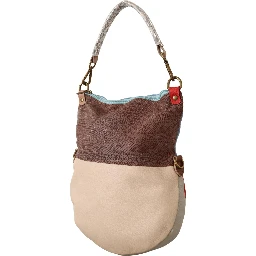Multicolor Genuine Leather Shoulder Tote Women Handbag