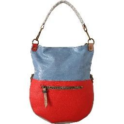 Multicolor Genuine Leather Shoulder Tote Women Handbag