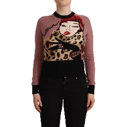 Pink Cashmere Crewneck Sartoria Pullover Sweater