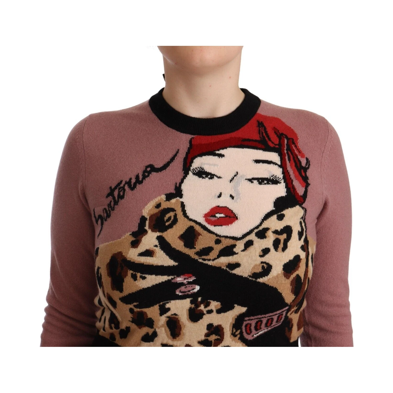 Pink Cashmere Crewneck Sartoria Pullover Sweater