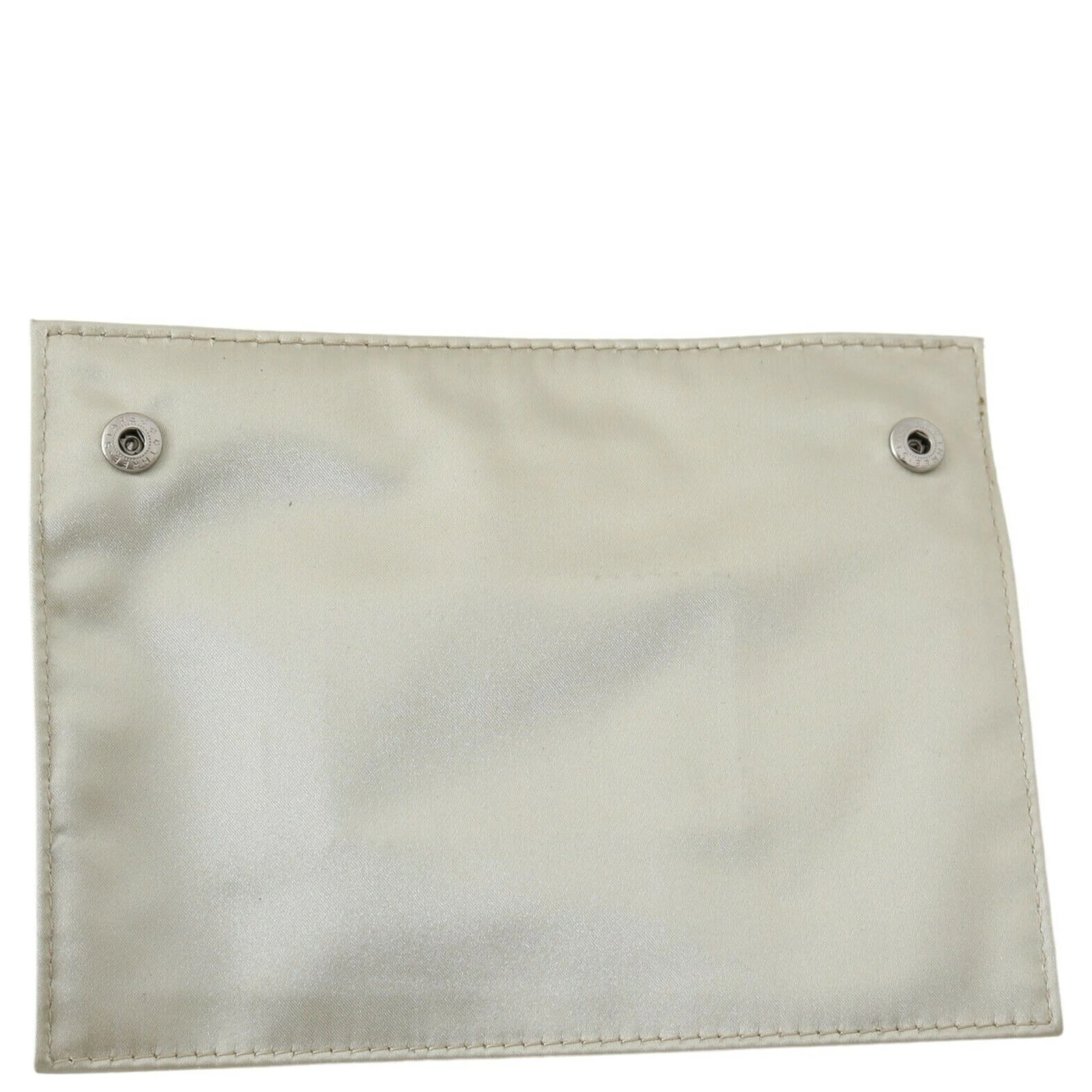 White Zippered Coin Holder Wallet
