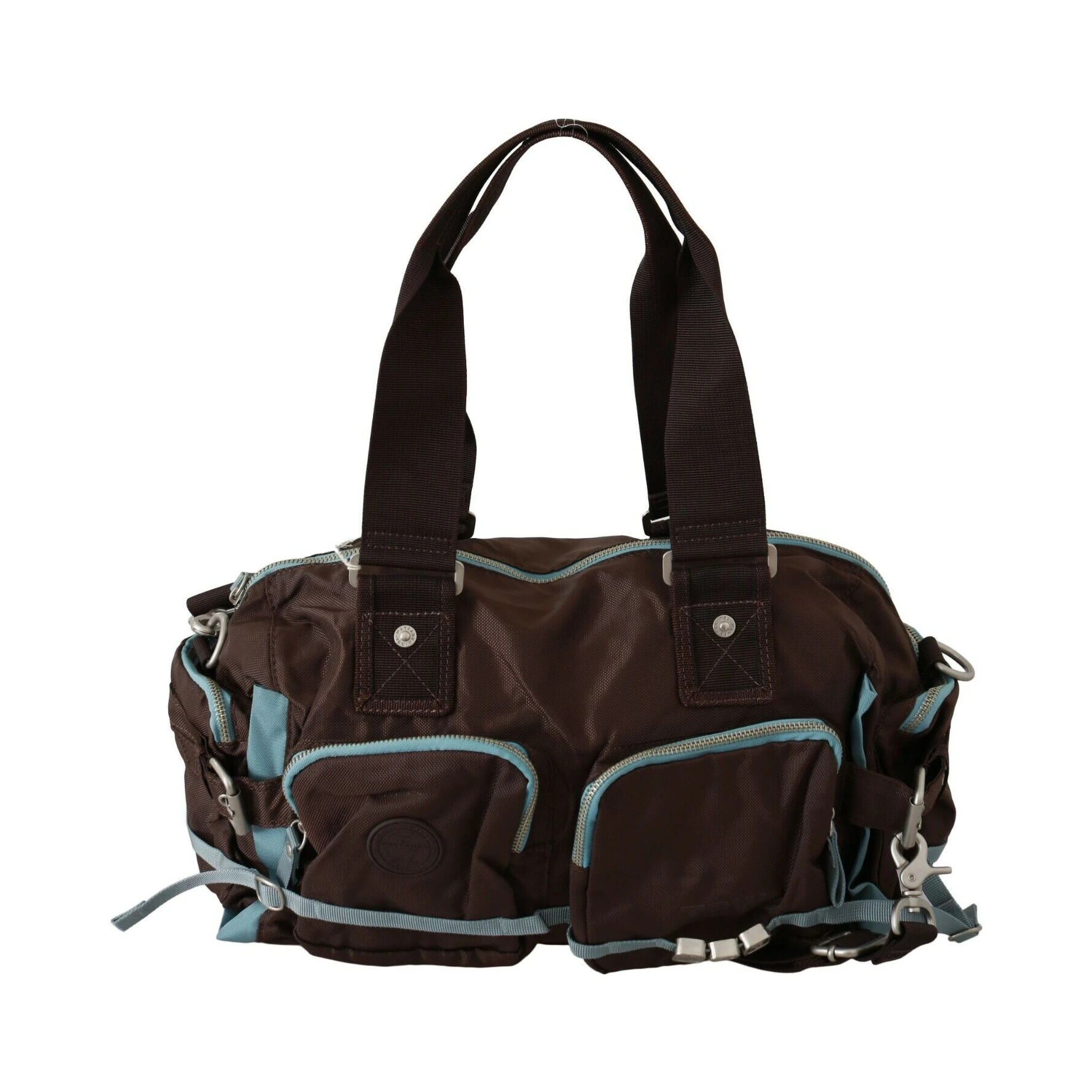 Brown Handbag Duffel Travel Purse