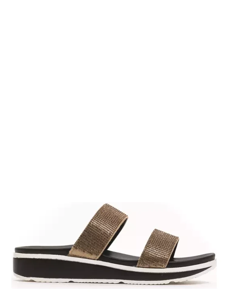 Beige Textile Sandal