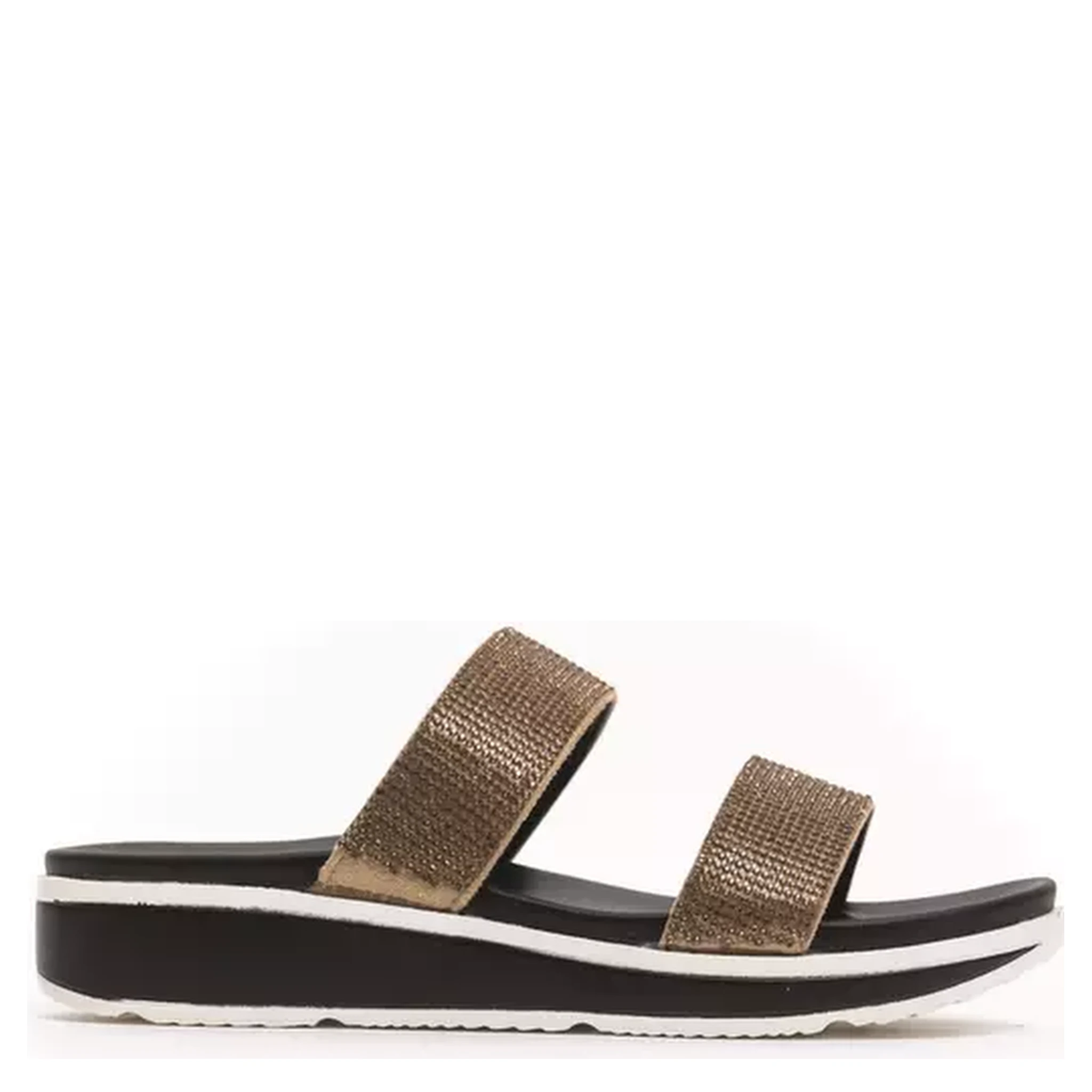 Beige Textile Sandal