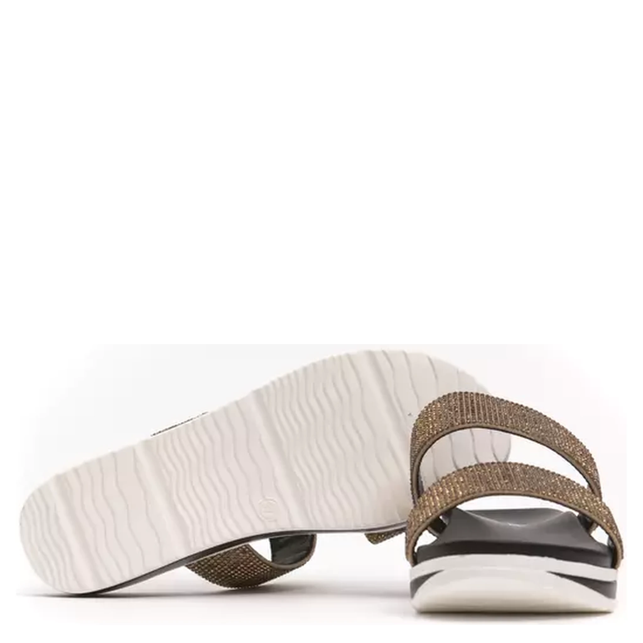 Beige Textile Sandal