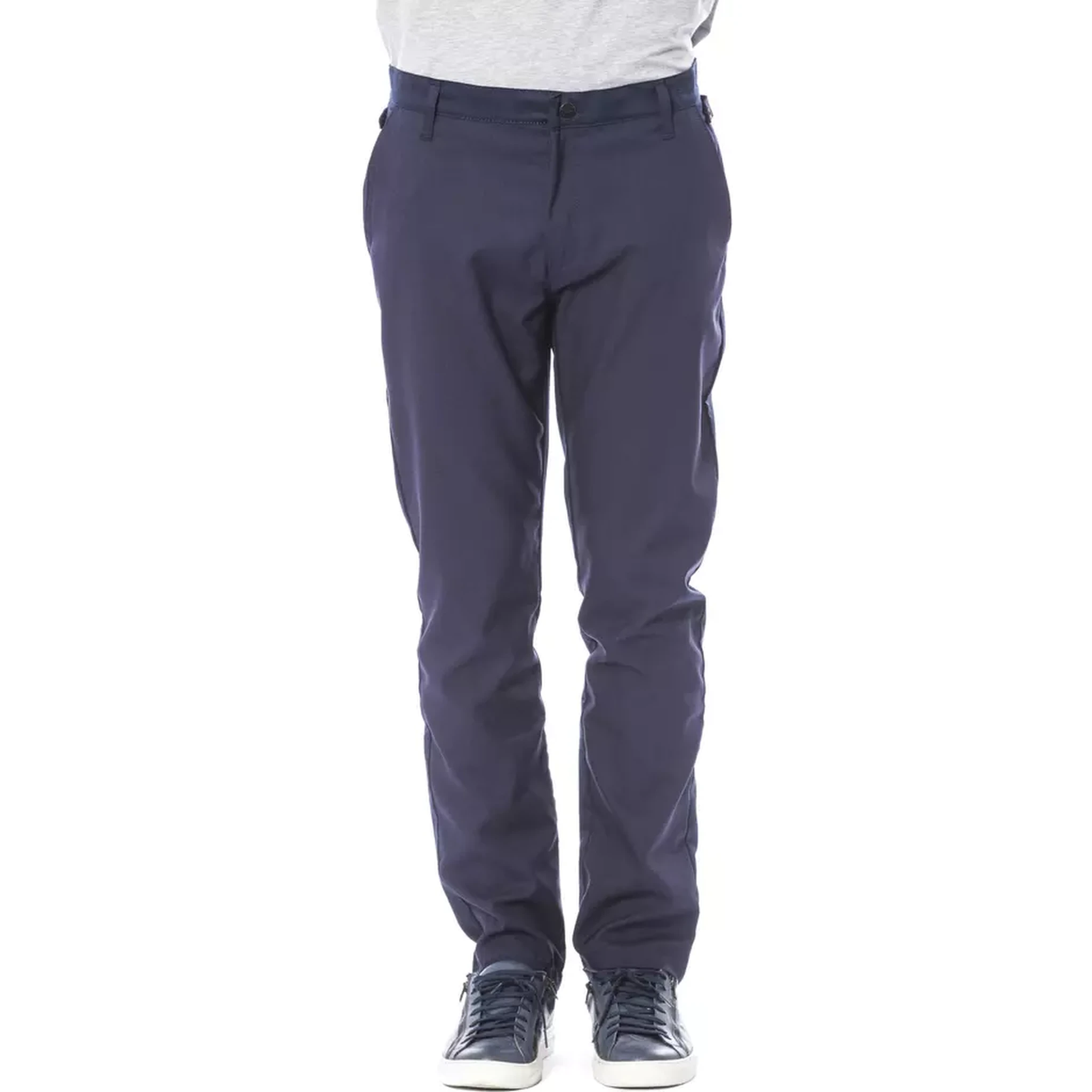 Blue Polyester Pant
