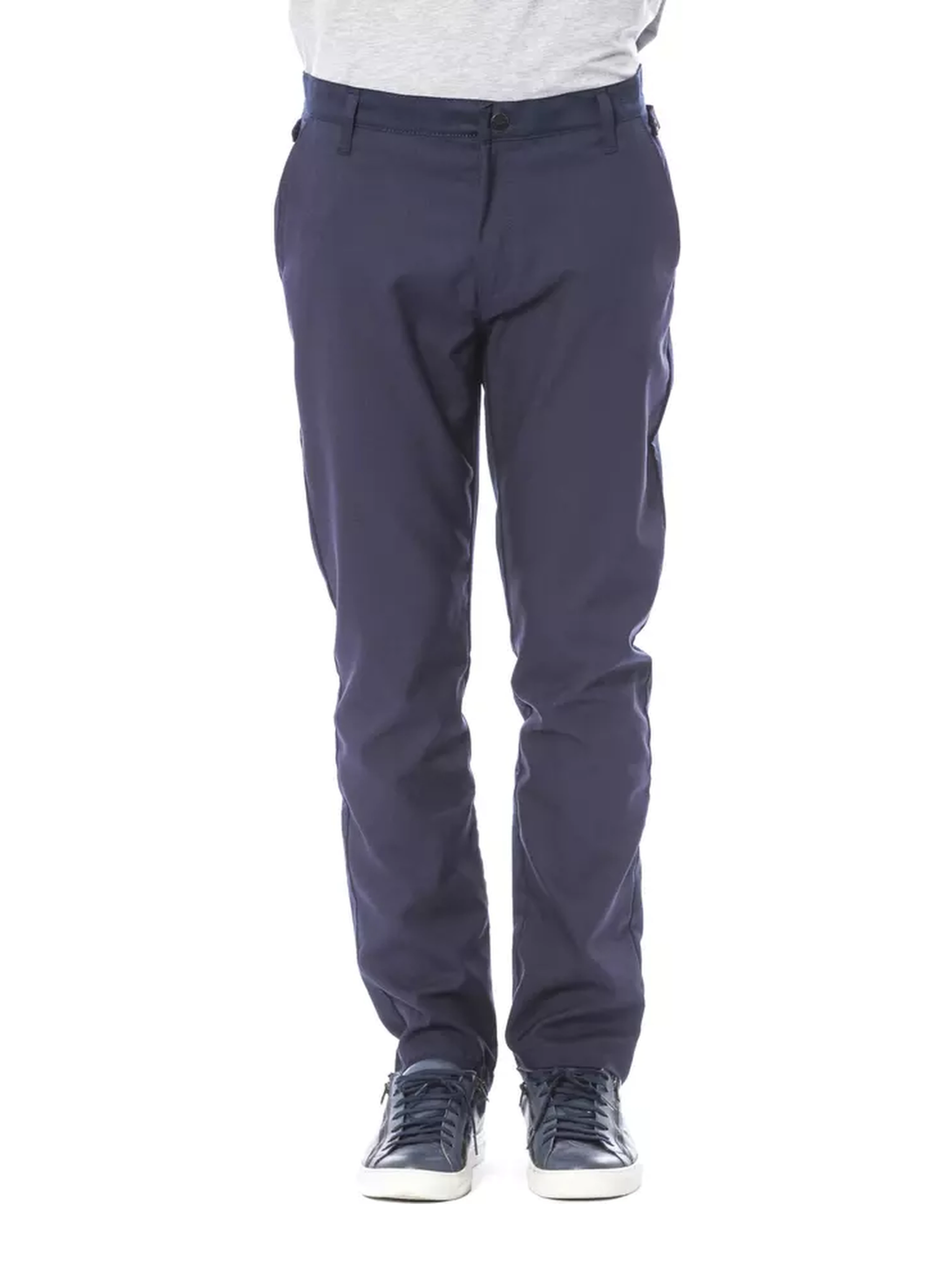 Blue Polyester Pant