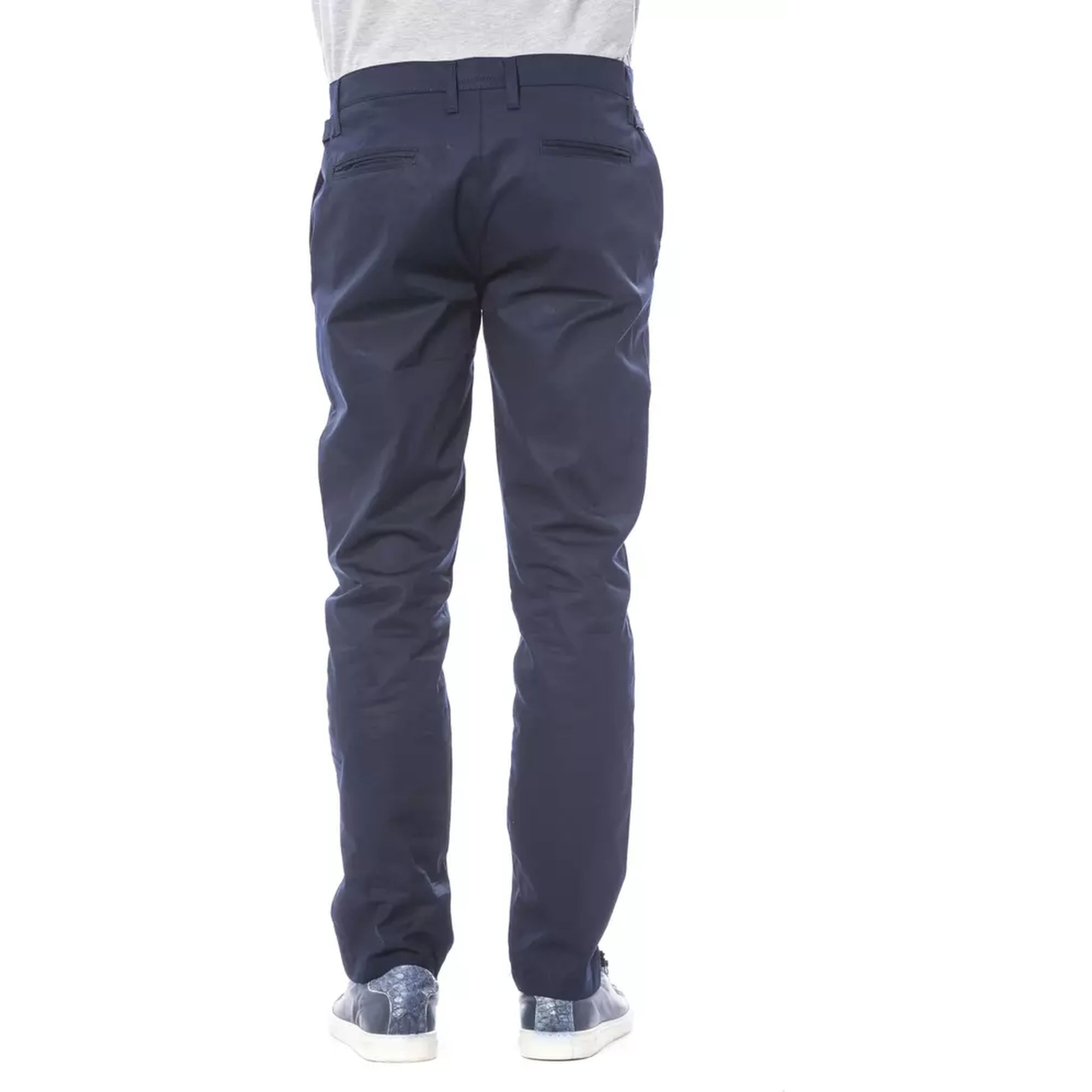 Blue Polyester Pant