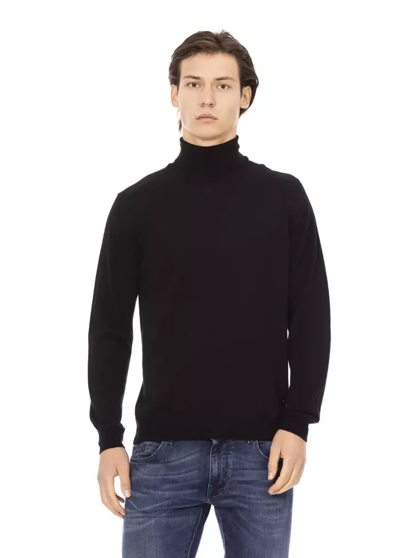 Black Fabric Sweater