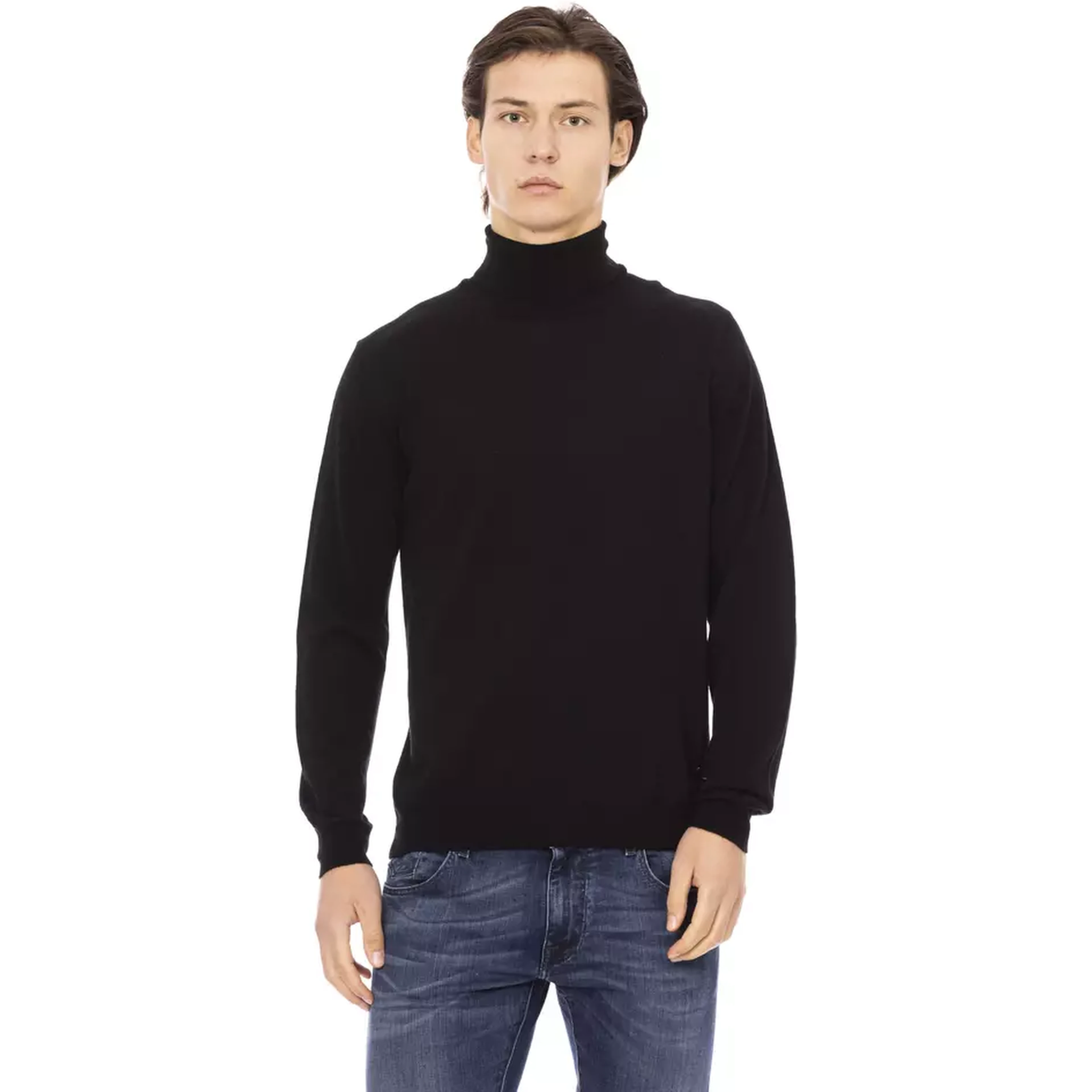 Black Fabric Sweater