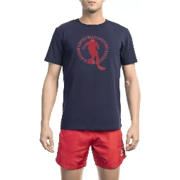 Blue Cotton T-Shirt