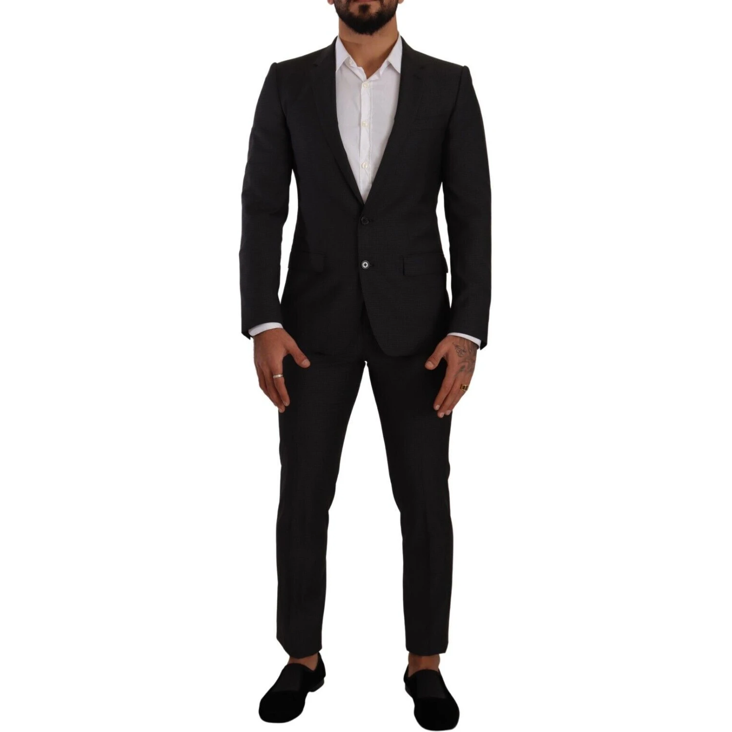 Black MARTINI Single Breasted 2 Piece Suit