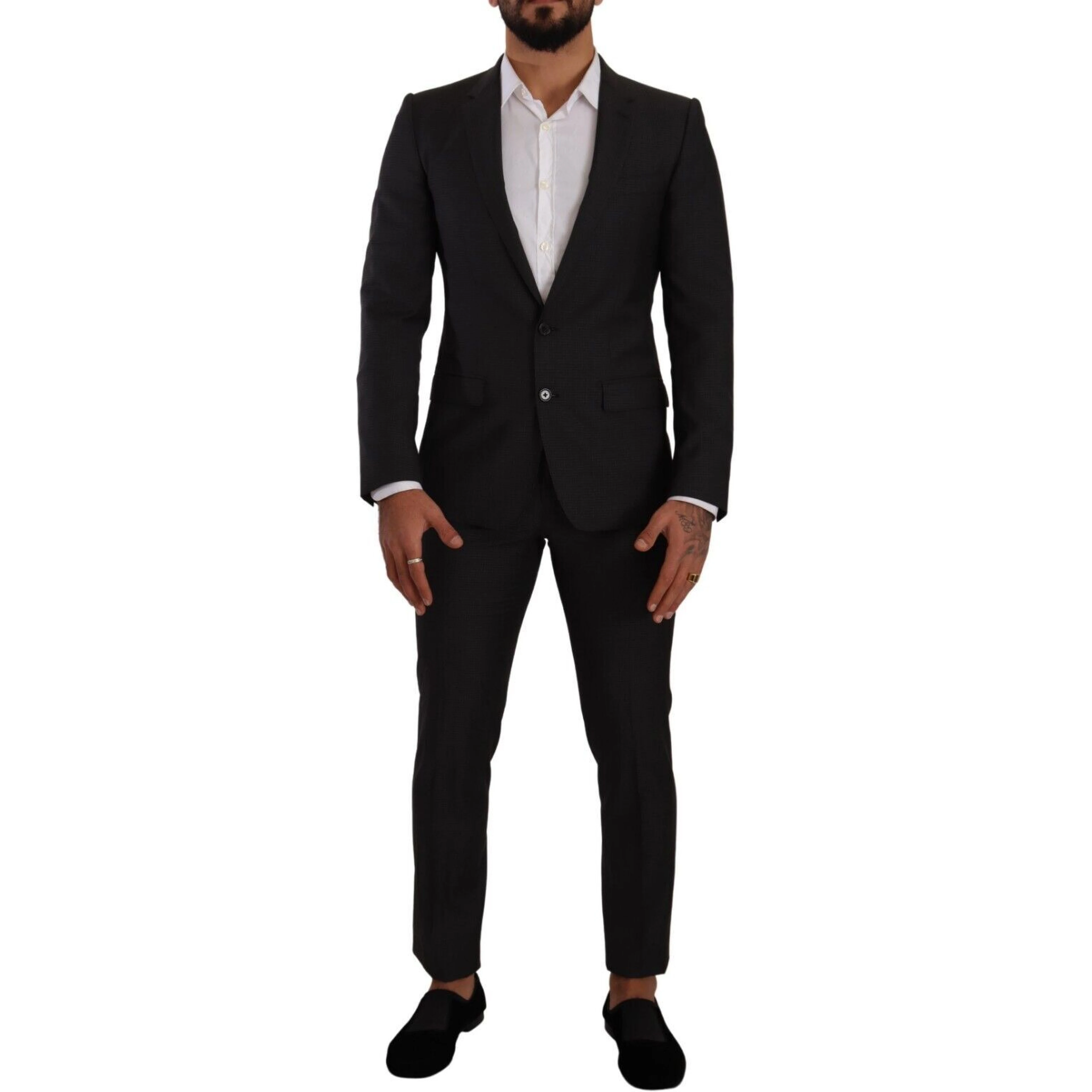 Black MARTINI Single Breasted 2 Piece Suit