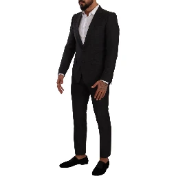 Black MARTINI Single Breasted 2 Piece Suit