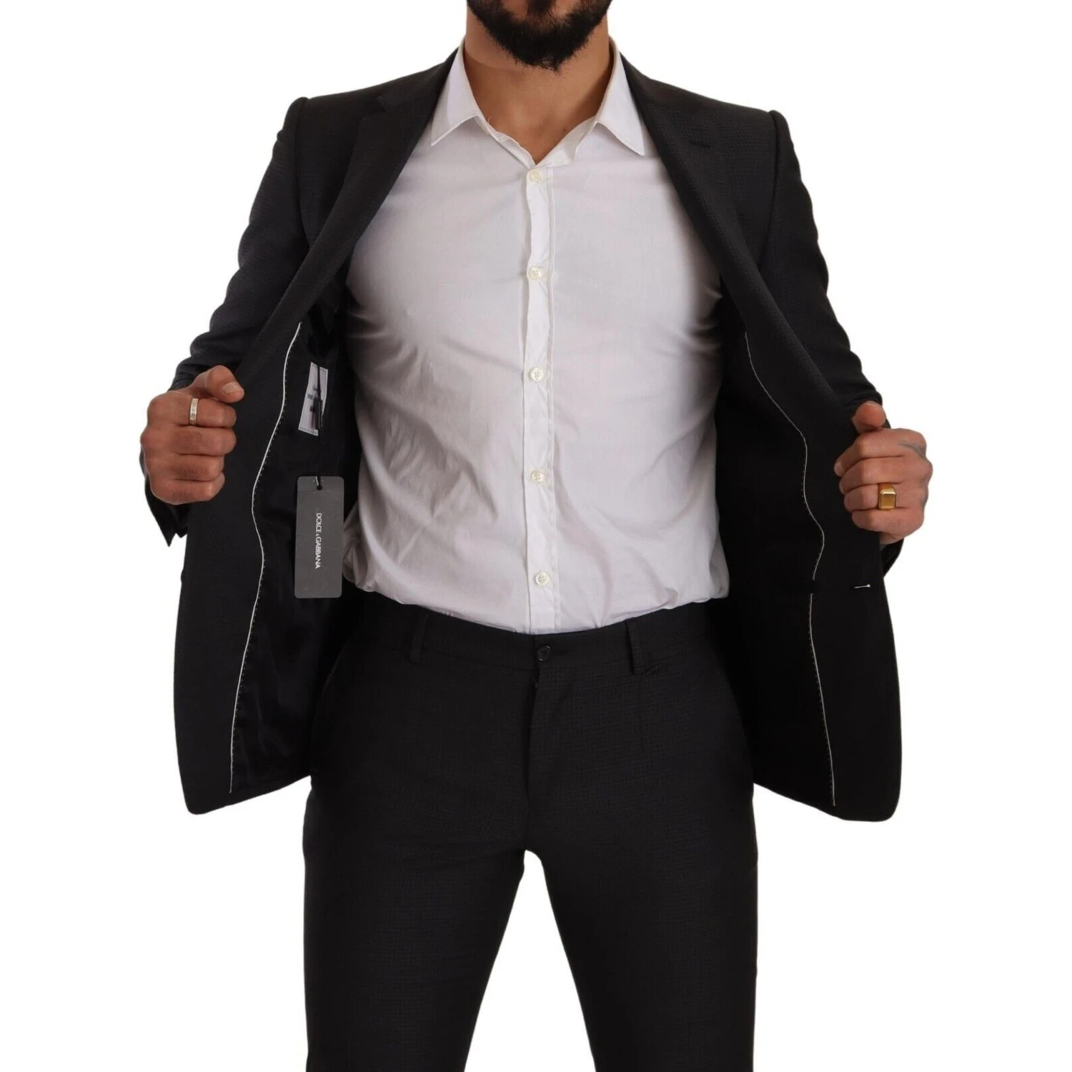Black MARTINI Single Breasted 2 Piece Suit