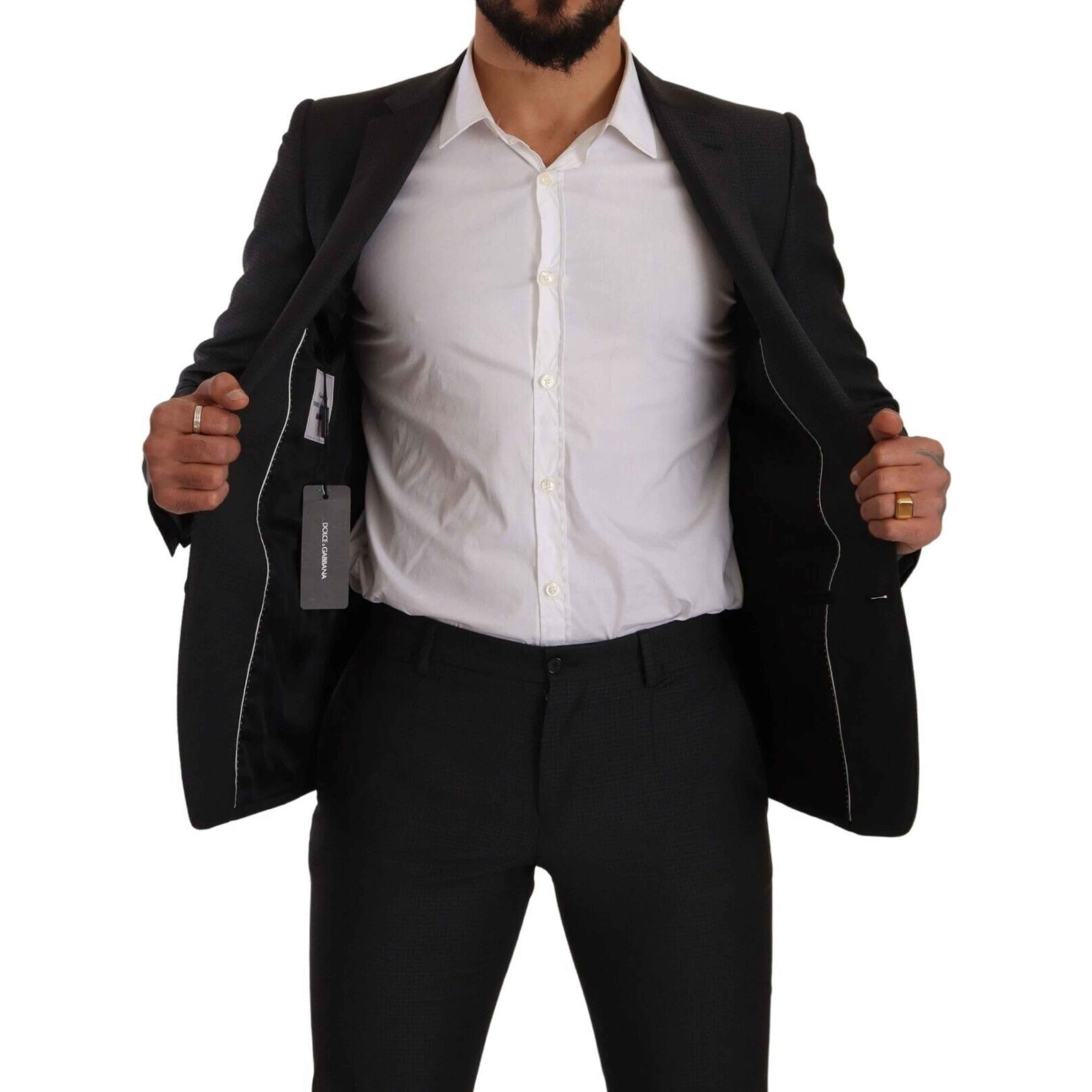 Black MARTINI Single Breasted 2 Piece Suit