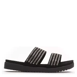 Silver Textile Sandal