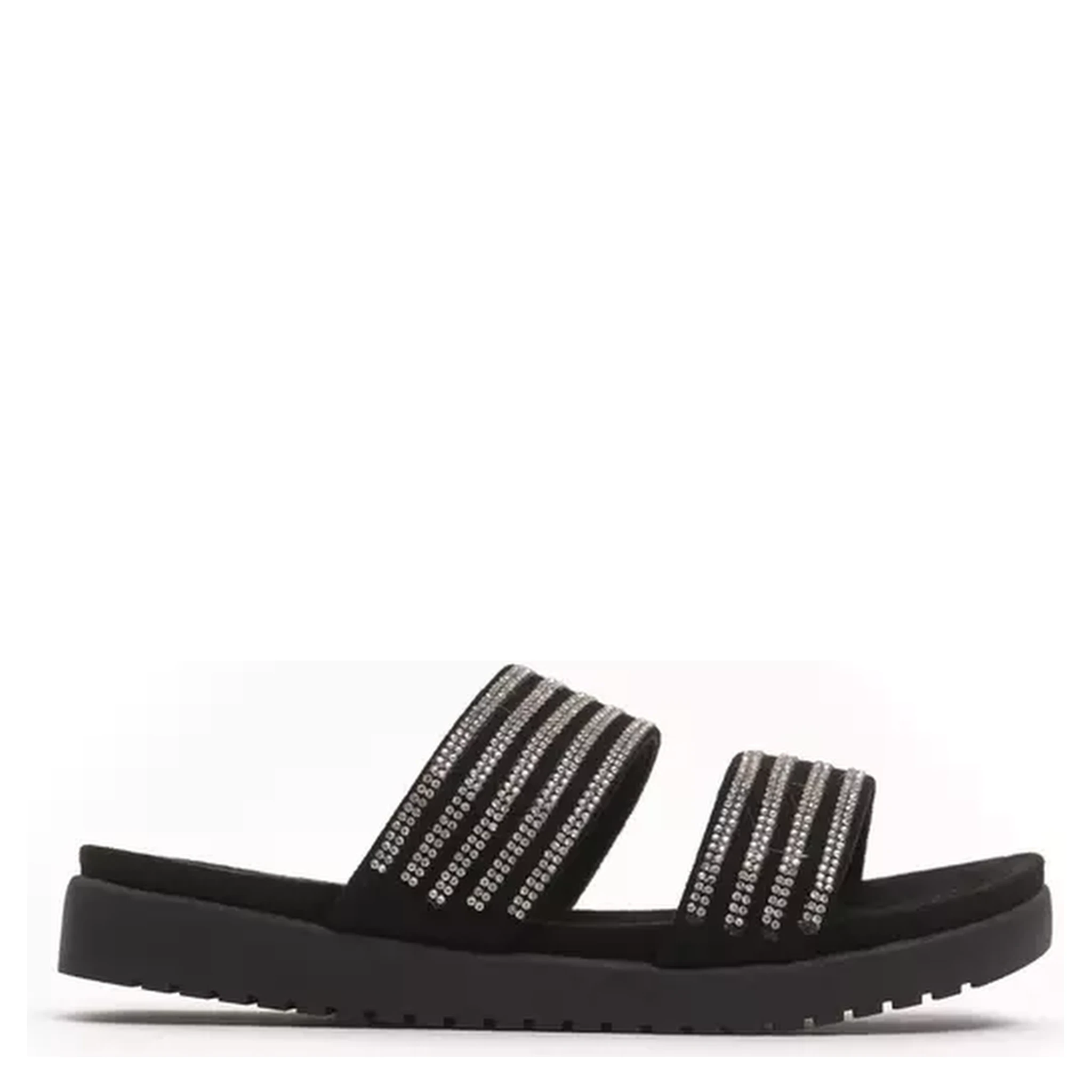Silver Textile Sandal
