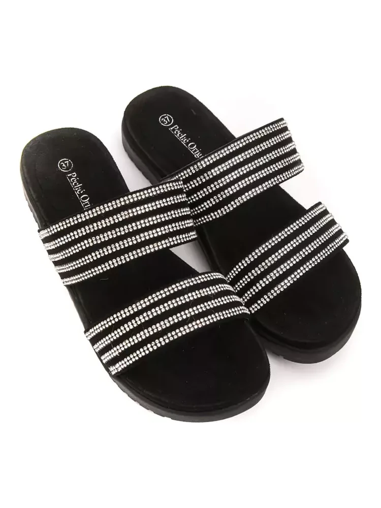 Silver Textile Sandal alternative