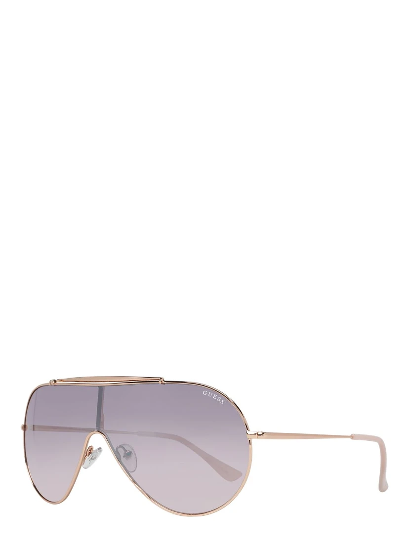 Rose Gold Metal Sunglasses