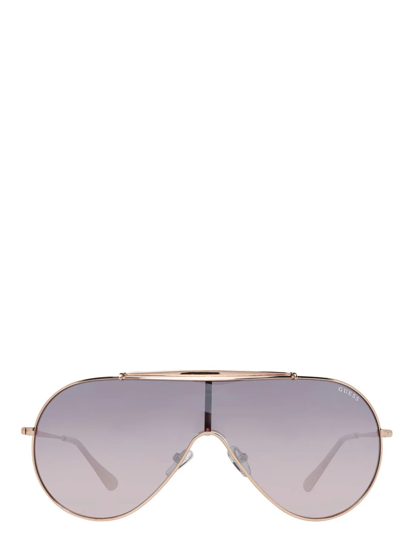 Rose Gold Metal Sunglasses