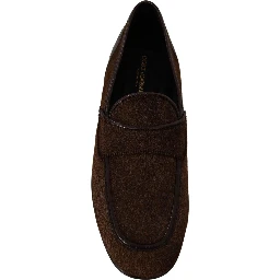 Shoes Dress Loafers Brown Leather Slip Shoes