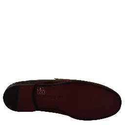 Shoes Dress Loafers Brown Leather Slip Shoes