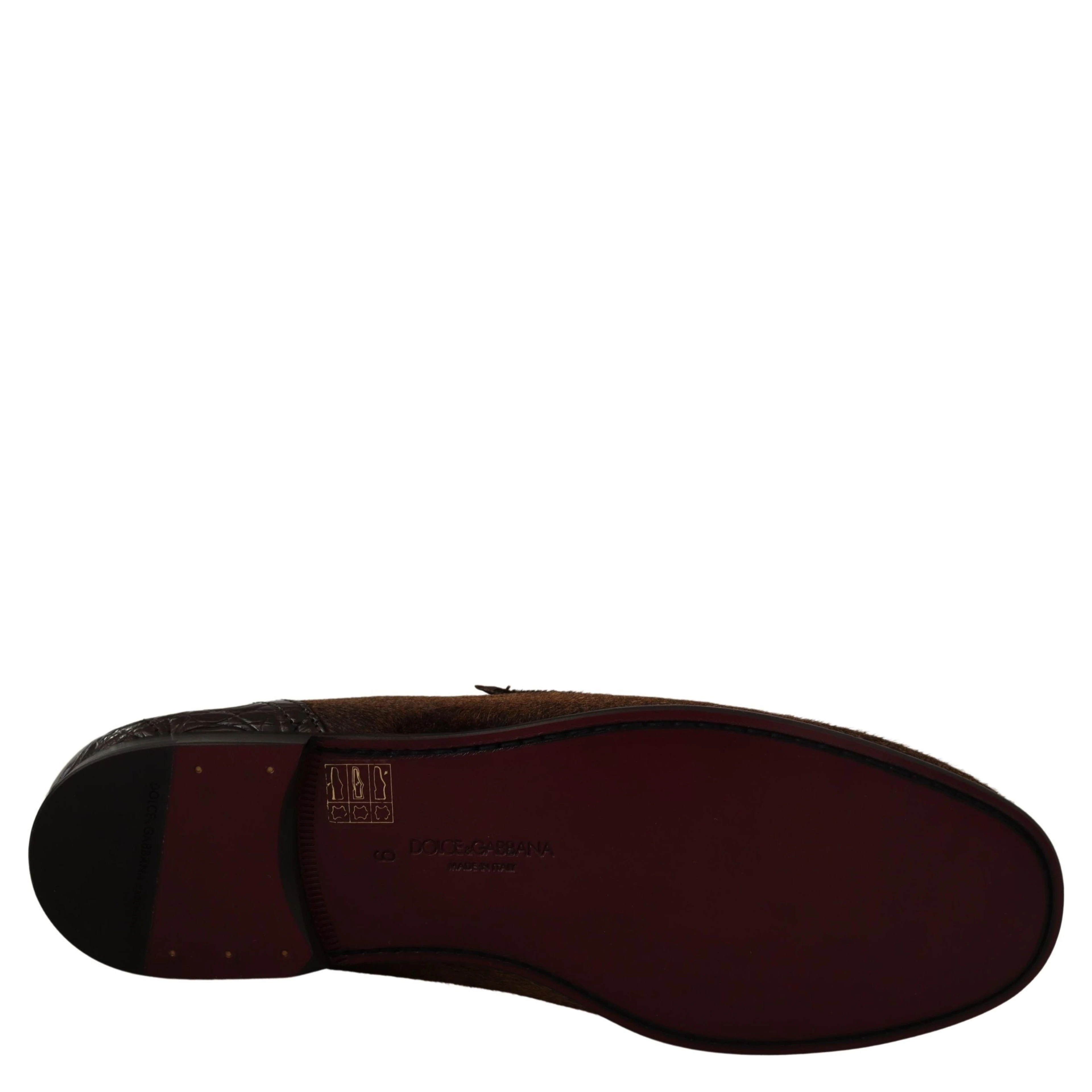 Shoes Dress Loafers Brown Leather Slip Shoes