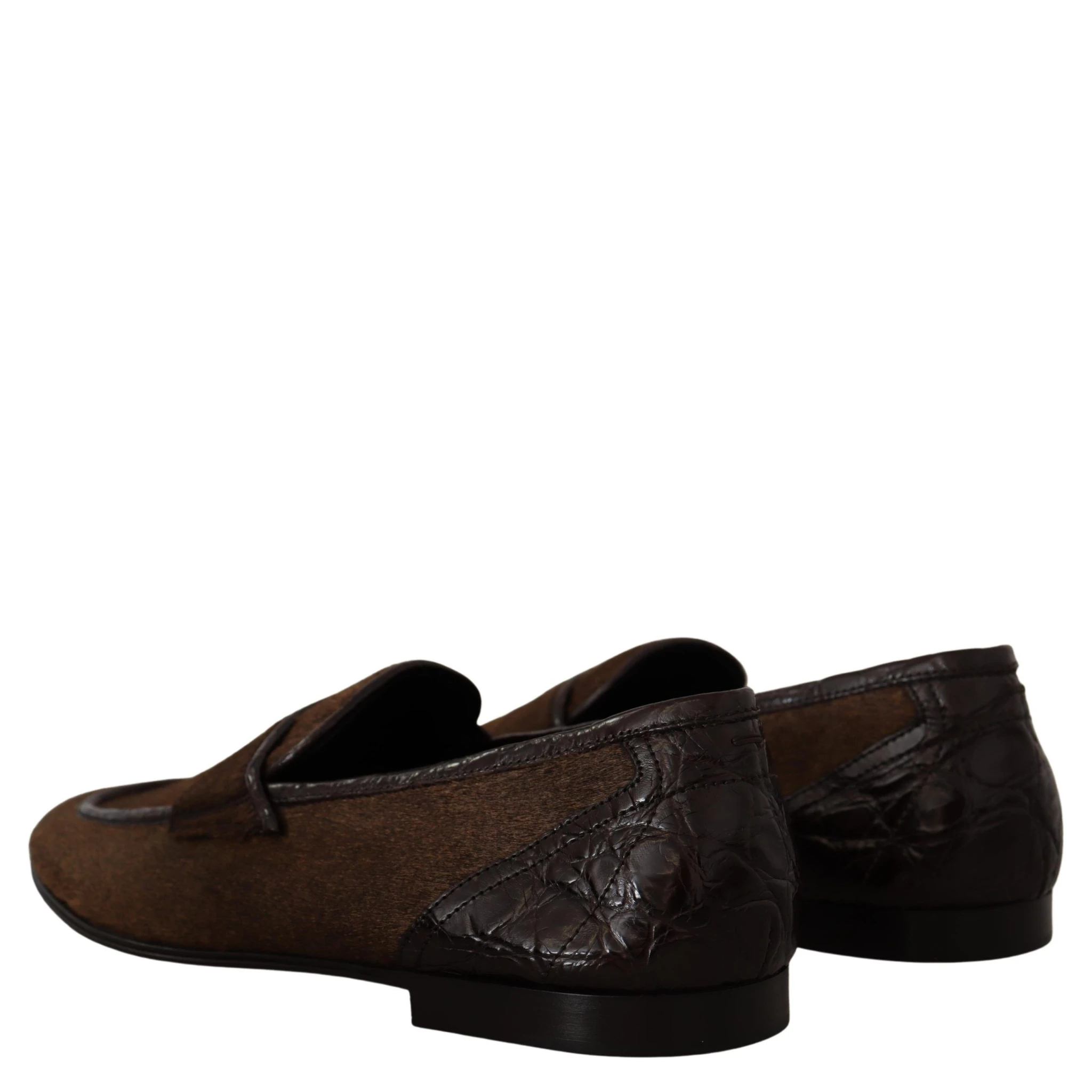 Shoes Dress Loafers Brown Leather Slip Shoes
