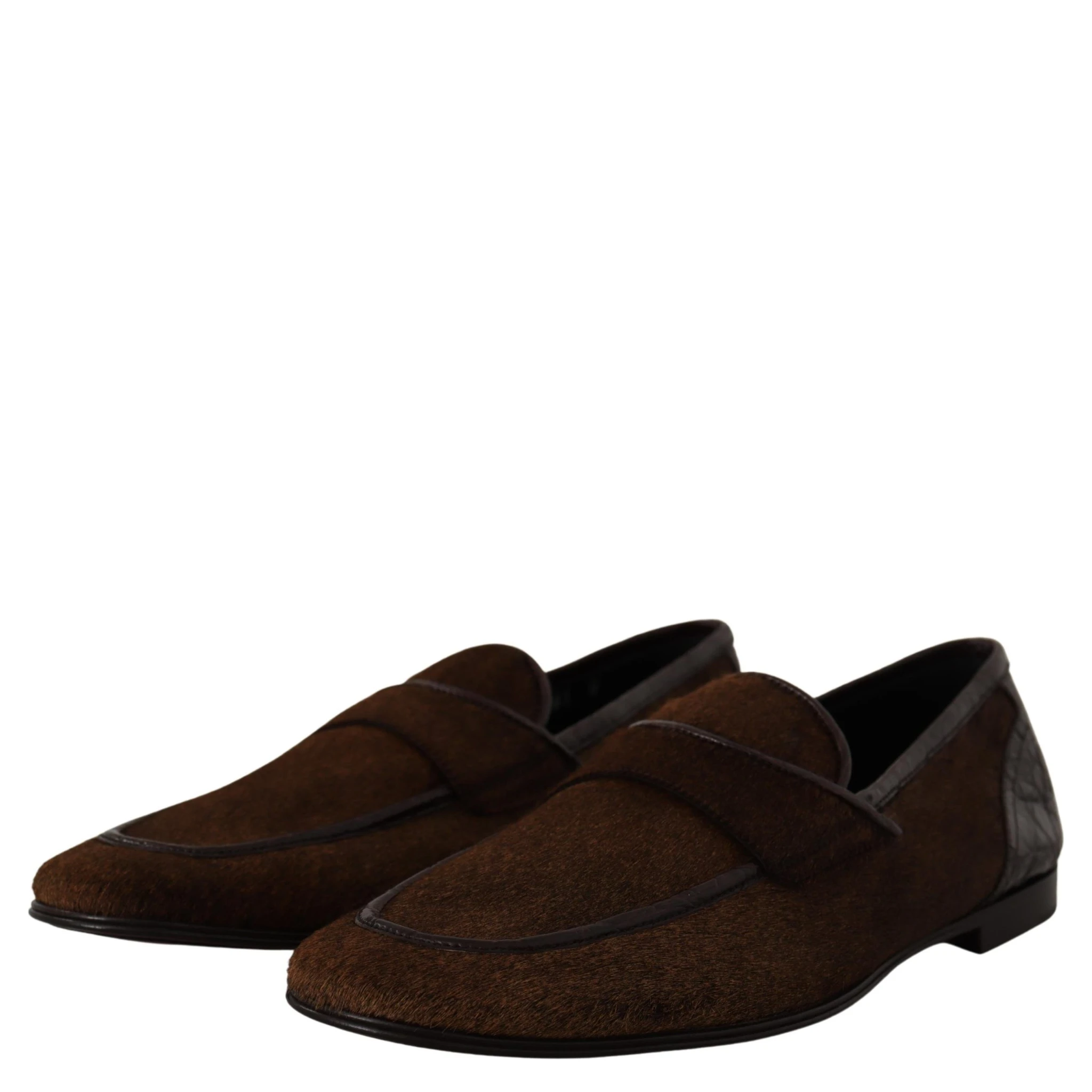 Shoes Dress Loafers Brown Leather Slip Shoes