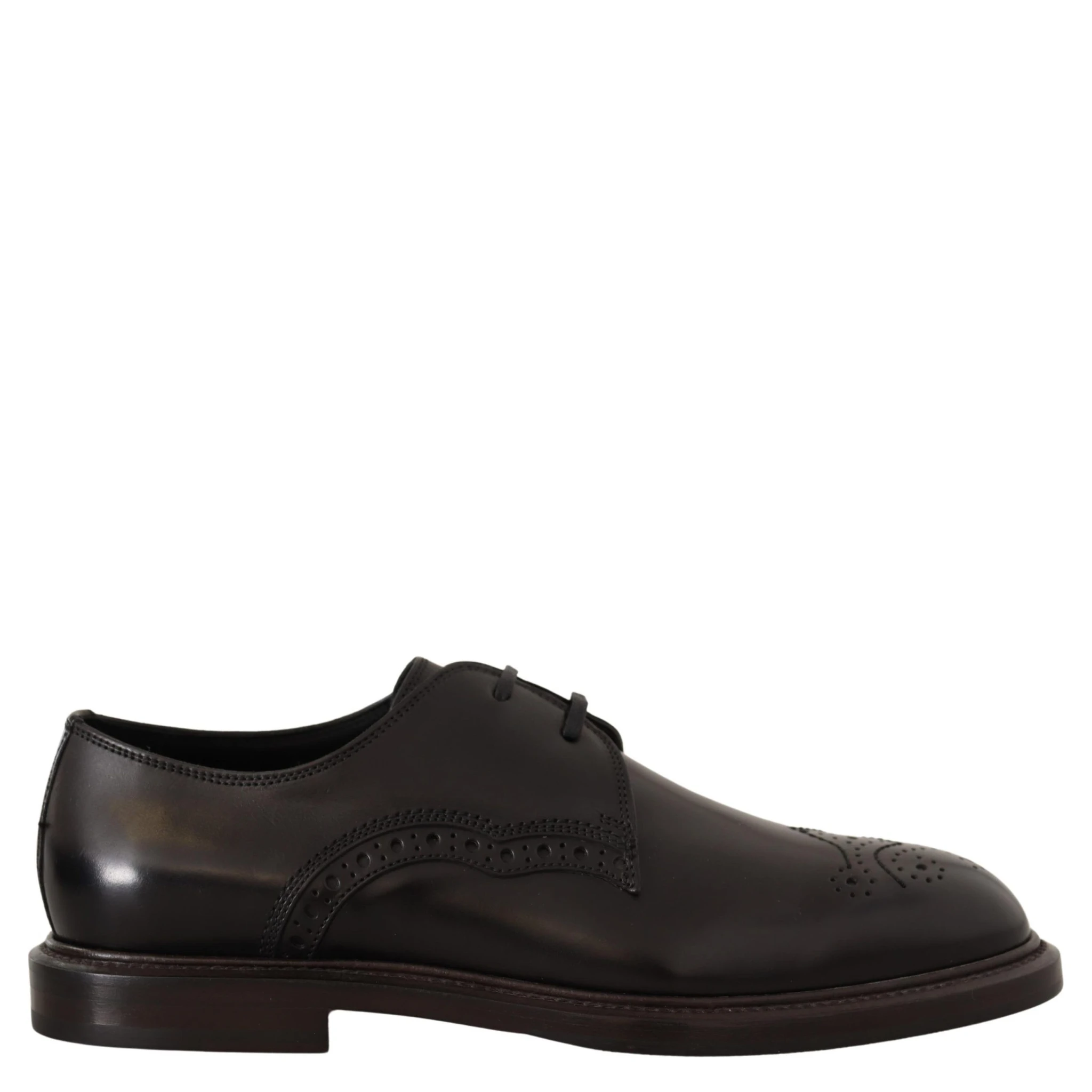 Black Leather Dress Formal Derby Shoes