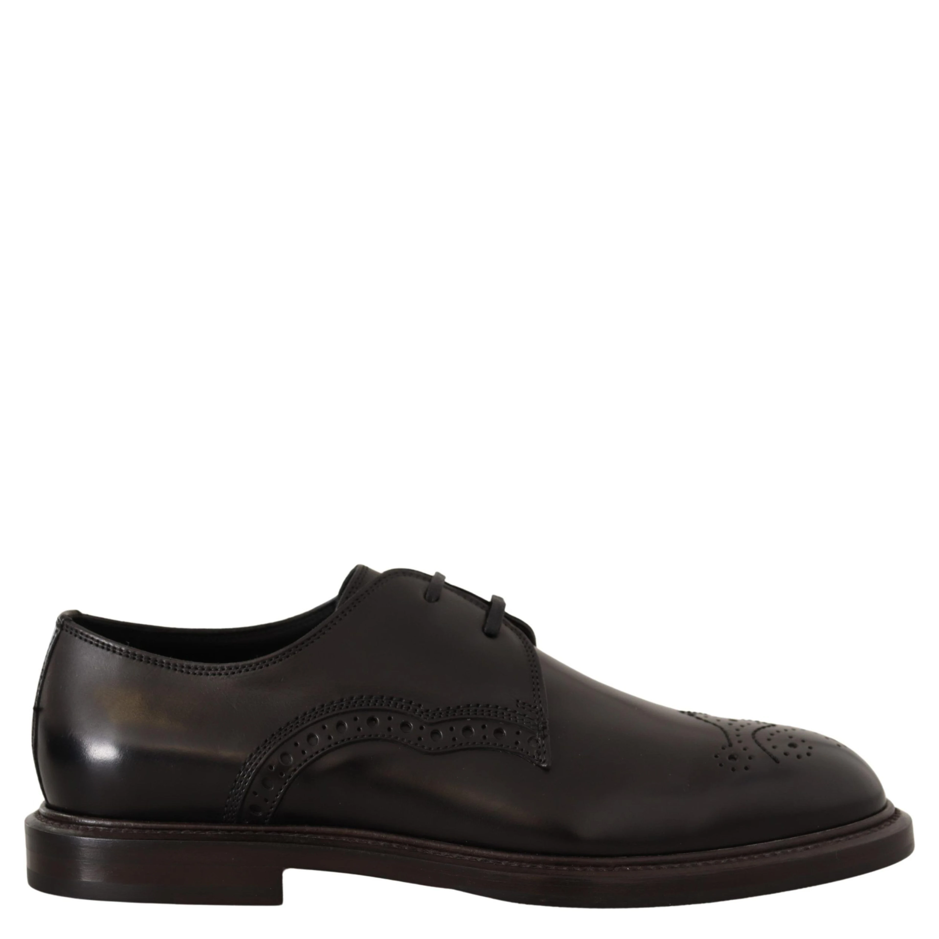 Black Leather Dress Formal Derby Shoes