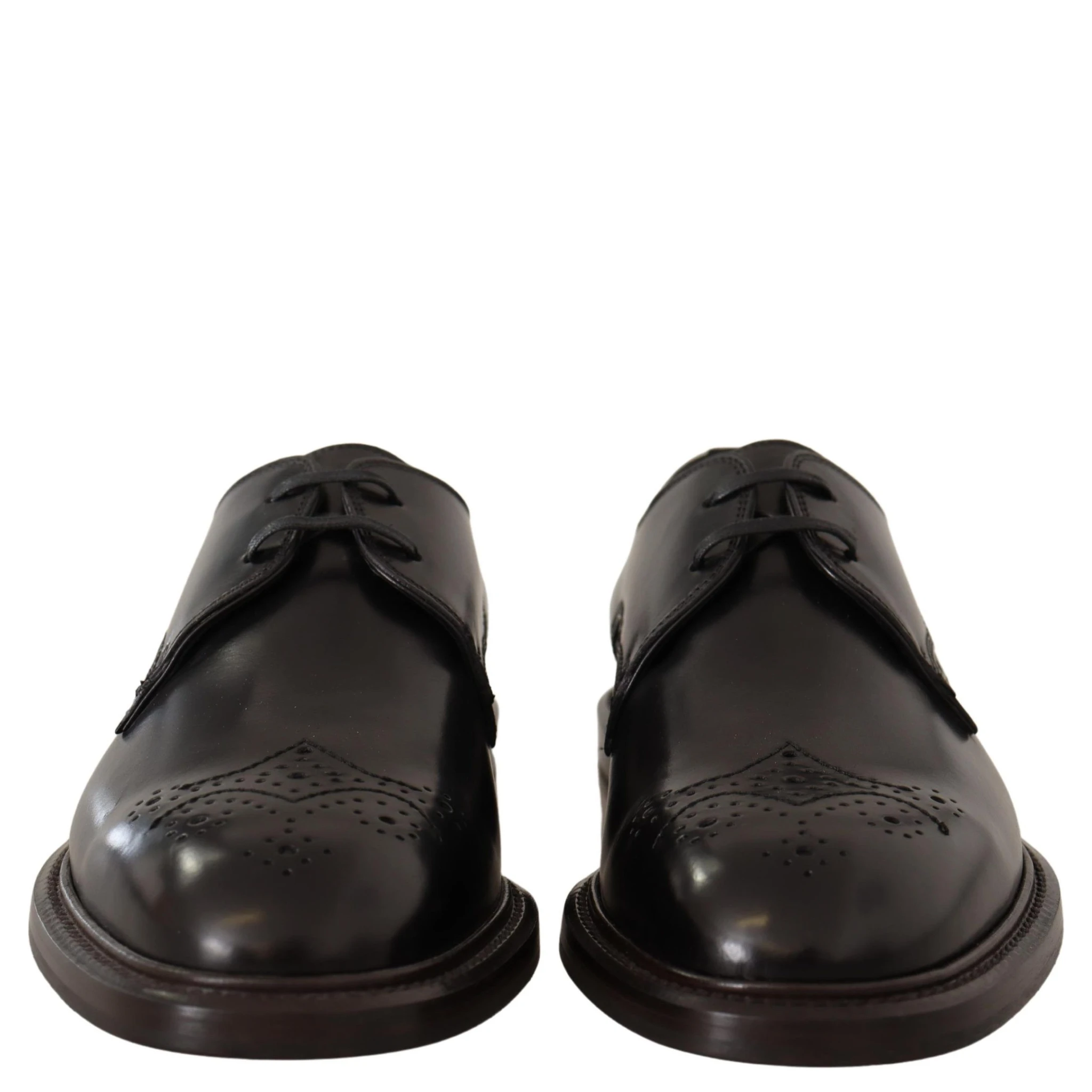Black Leather Dress Formal Derby Shoes