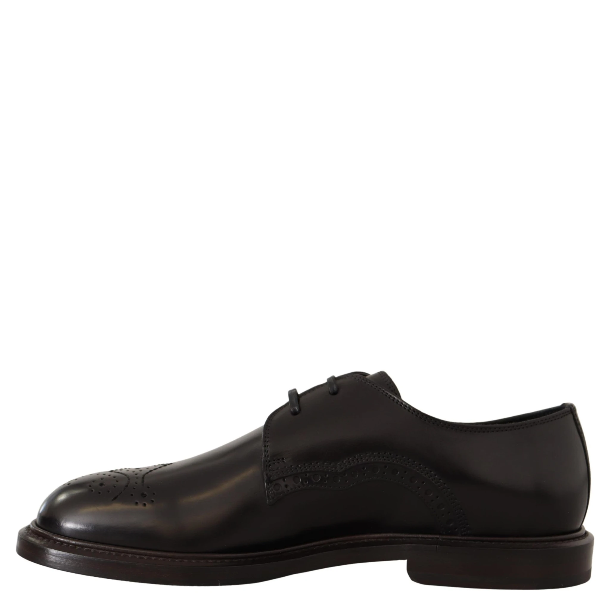 Black Leather Dress Formal Derby Shoes