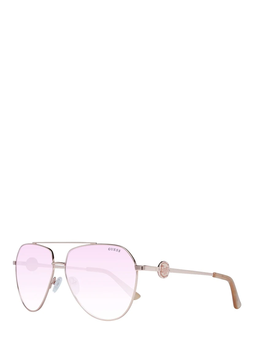 Rose Gold Metal Sunglasses