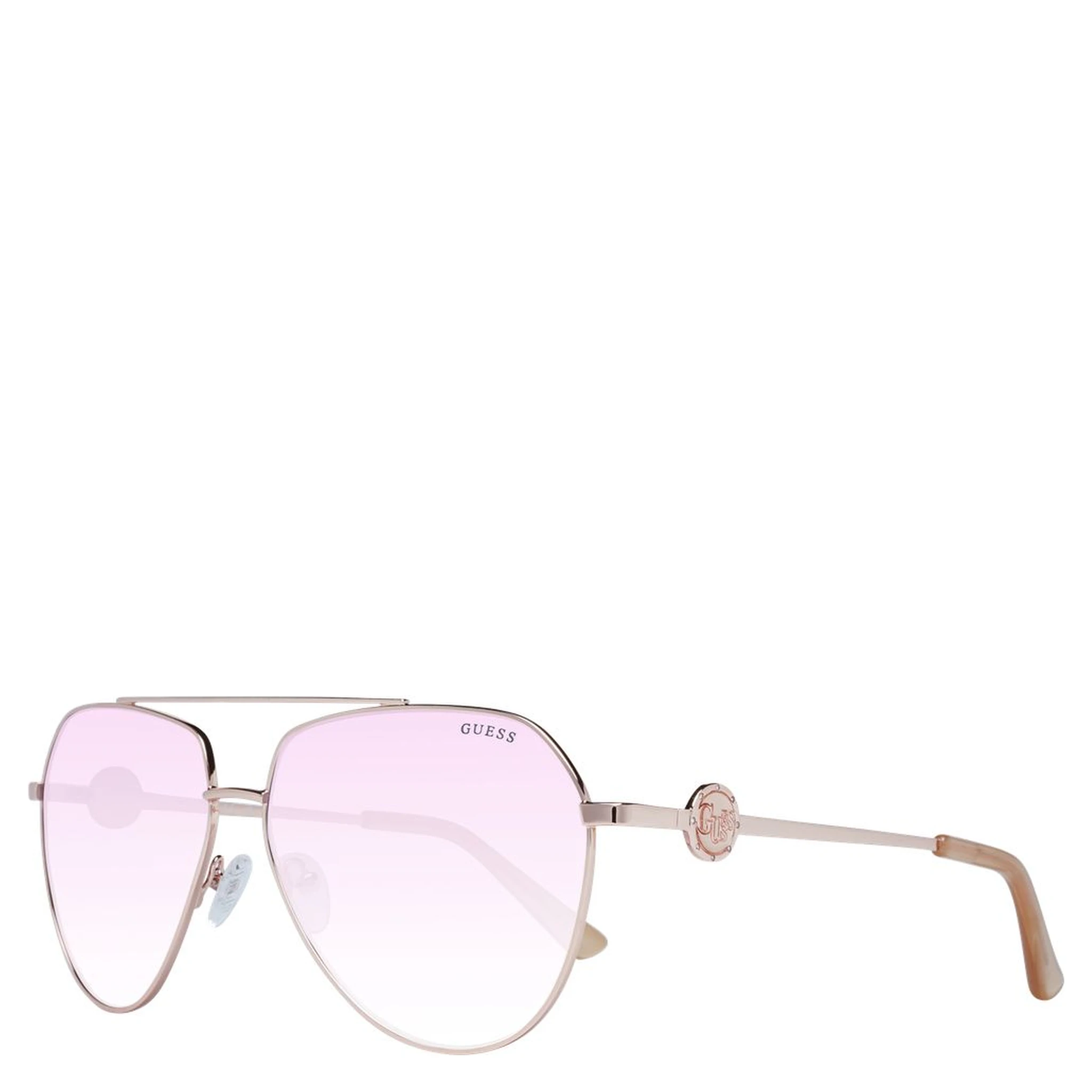 Rose Gold Metal Sunglasses