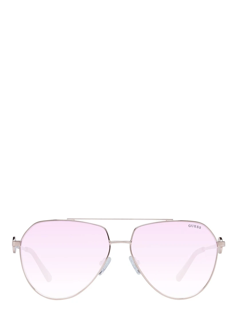 Rose Gold Metal Sunglasses
