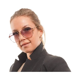 Rose Gold Metal Sunglasses