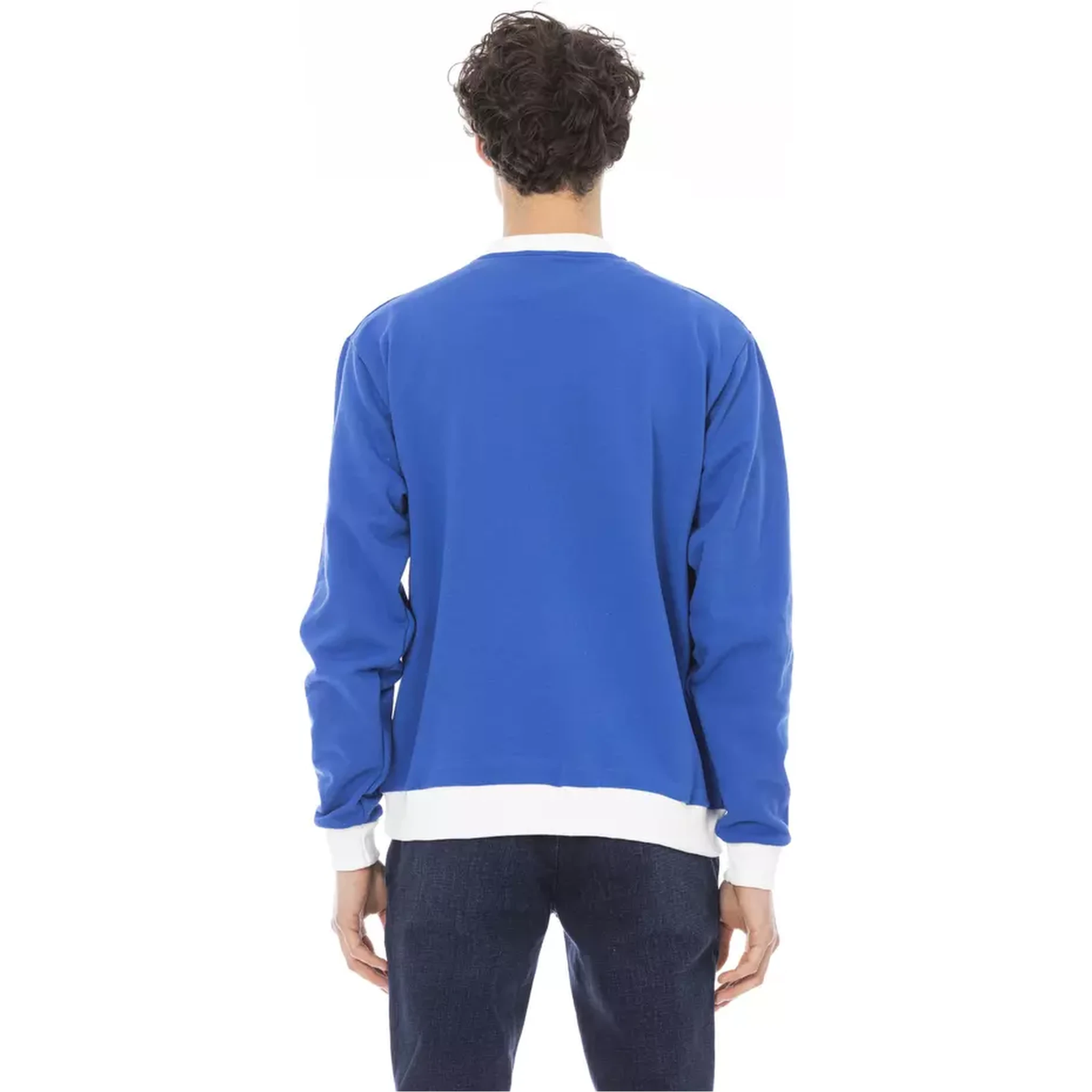 كنزة قطنية زرقاء