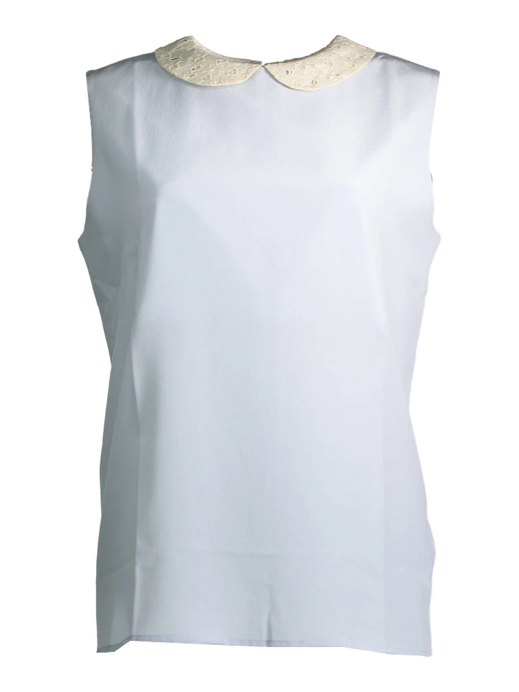 Blue Silk T-Shirt