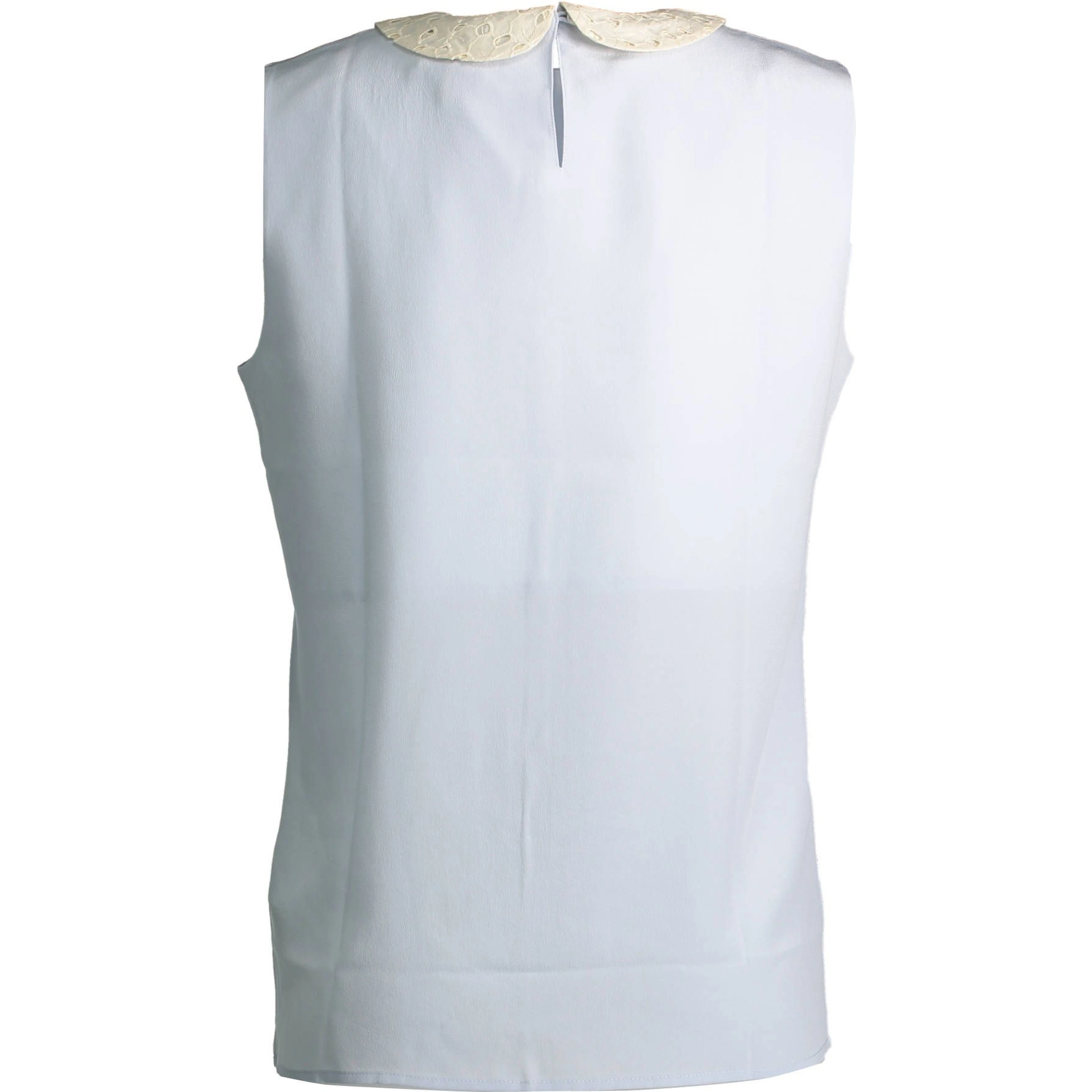 Blue Silk T-Shirt