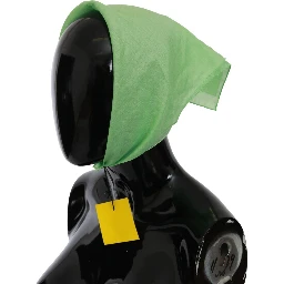 Apple Green Linen Square Foulard Head Wrap Scarf