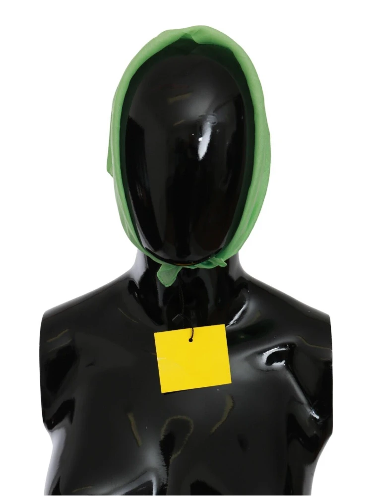 Apple Green Linen Square Foulard Head Wrap Scarf alternative