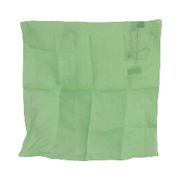 Apple Green Linen Square Foulard Head Wrap Scarf